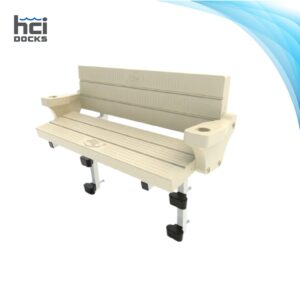 Polyethylene Bench Kit with Arms (Beige)