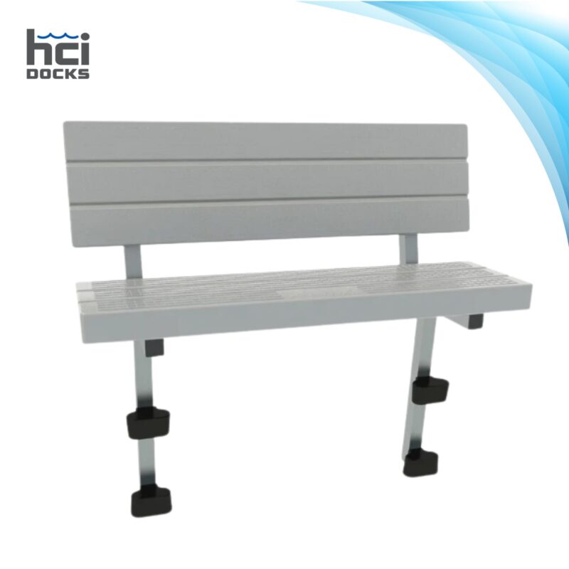 Polyethylene Bench Kit without Arms (Gray)